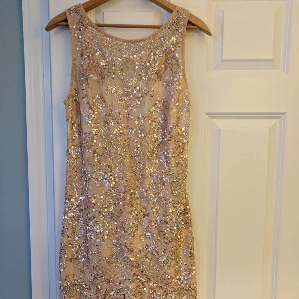 Aidan Mattox Sequin/Beaded Dress